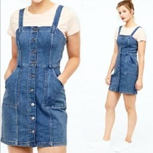 Divided Sleeveless Jean dress